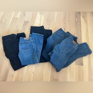 5 pairs of Denim Women's Jeans - Abercrombie and Fitch, X2, J Crew, Banana Rep